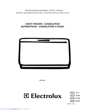 Electrolux ECS 2651 Operating And Installation Manual
