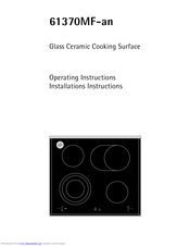 AEG 61370MF-an Operating And Installation Manual