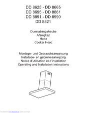 AEG D 8861 Operating And Installation Instructions