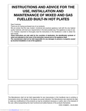 AEG PMZ 60 N2 Instructions For Use, Installation And Maintenance