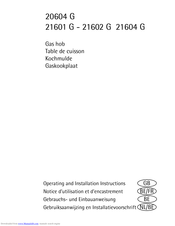 AEG 21602 G Operating And Installation Manual