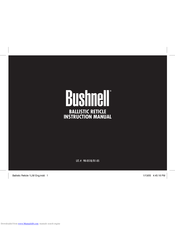 BUSHNELL BALLISTIC RETICLE Instruction Manual