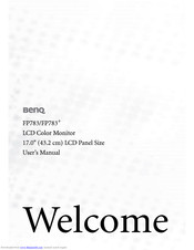 BENQ FP783 User Manual