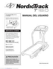 NordicTrack T18.0 Treadmill Manual Del Usuario