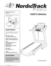 NordicTrack T22.0 Treadmill User Manual
