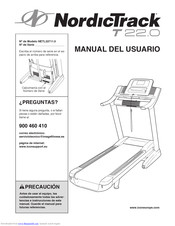 NordicTrack T22.0 Treadmill Manual Del Usuario