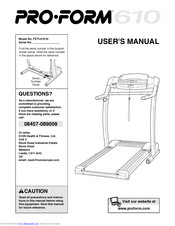 ProForm 610 User Manual