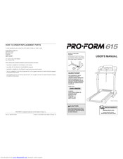 ProForm PETL61591 User Manual