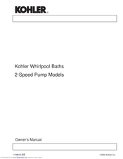 Kohler Whirlpool Baths Owner's Manual