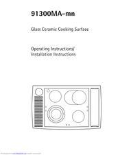 AEG 91300MA-mn Operating And Installation Manual