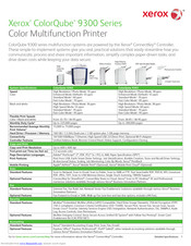 Xerox ColorQube 9300 series Specifications
