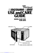 Whirlpool RJM 7400 User And Care Manual