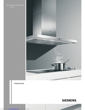 Siemens Extractor hood Instructions For Installation And Use Manual