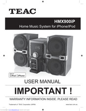 Teac HMX900iP User Manual