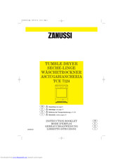 Zanussi TCE 7124 W Instruction Booklet