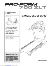 ProForm 700 Zlt Cwl Treadmill Manual Del Usuario