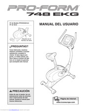 Pro-Form 748 Ekg Bike Manual Del Usuario