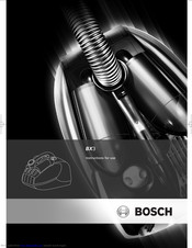 BOSCH BX3 Instructions For Use Manual