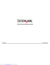 Lexmark S410 series Quick Reference Manual