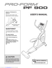 ProForm 900 Elliptical Manual