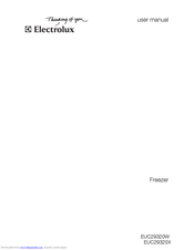 Electrolux EUC29320X User Manual