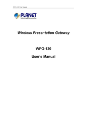 Planet WPG-120 User Manual