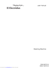 Electrolux EWS 8070 W User Manual