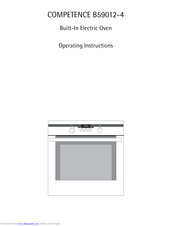 Electrolux COMPETENCE B59012-4 Operating Instructions Manual