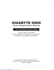 GIGABYTE ODIN PRO GE-M550A-D1 User Manual