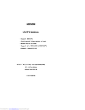 GIGABYTE 586SGM User Manual