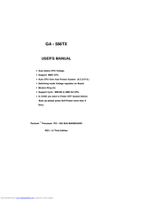 GIGABYTE GA-586TX User Manual