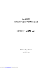 GIGABYTE GA-4KXSV User Manual