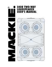 Mackie S408 User Manual