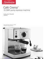 Sunbeam EM4800C Cafe Crema Instruction Booklet