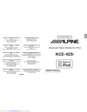 ALPINE KCE-425I Owner's Manual
