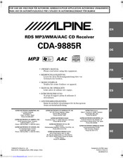ALPINE CDA-9885R Owner's Manual