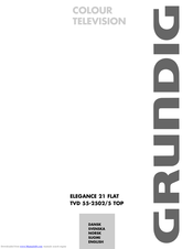 GRUNDIG ELEGANCE 21 FLAT TVD 55-2502/5 TOP User Manual