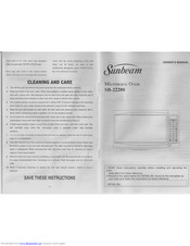 Sunbeam SB-22200 Owner's Manual