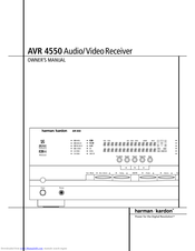 Harman Kardon AVR 4550 Owner's Manual