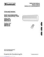Friedrich MR09C1E Operating Manual