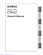 Kawai CN42 Owner's Manual
