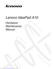 Lenovo IdeaPad A10 Hardware Maintenance Manual