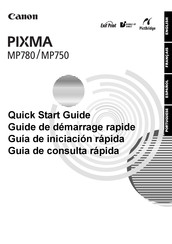 Canon PIXMA MP780 Quick Start Manual