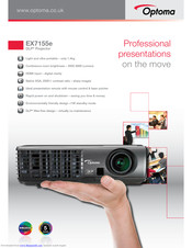 Optoma EX7155e Specifications