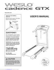 Weslo Cadence GTX User Manual