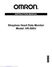 Omron HR-500U Instruction Manual