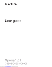 Sony Xperia Z UltraC6843 User Manual