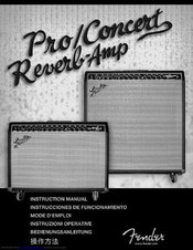 Fender PR 448 Instruction Manual