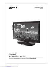 GPX TD4022 User Manual