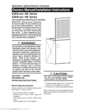 Nordyne E2EB-023-HB Owner's Manual & Installation Instructions